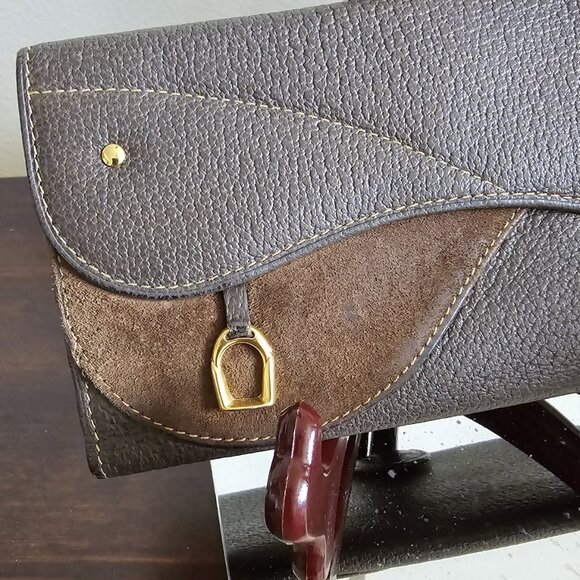 Vintage Gucci Long Leather Wallet w/cc slots ~ EVC ~ 70's/80's - Picture 2 of 14